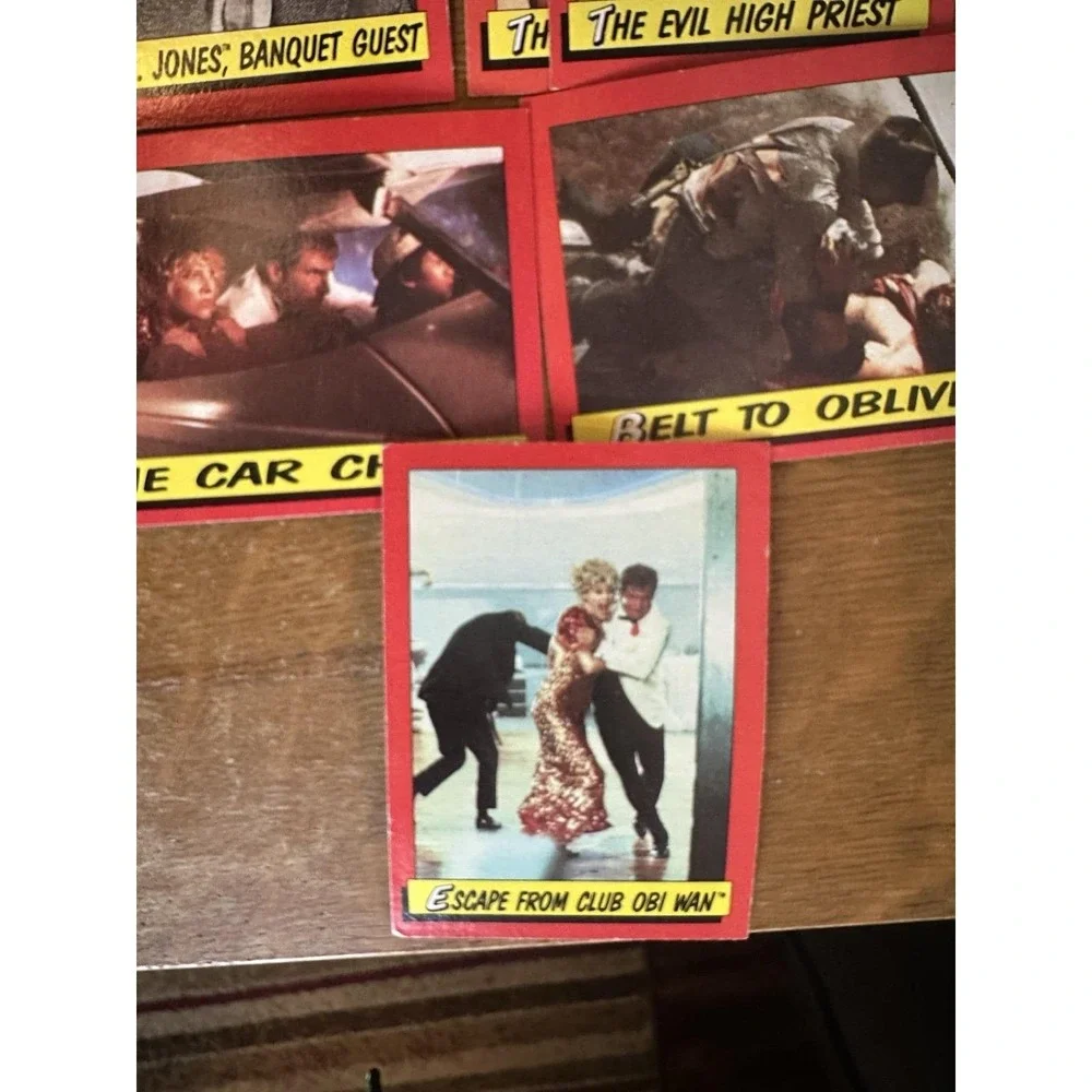 Vintage‎ Indiana Jones Trading Cards Lot – Temple of Doom – Movie Scene Cards 30